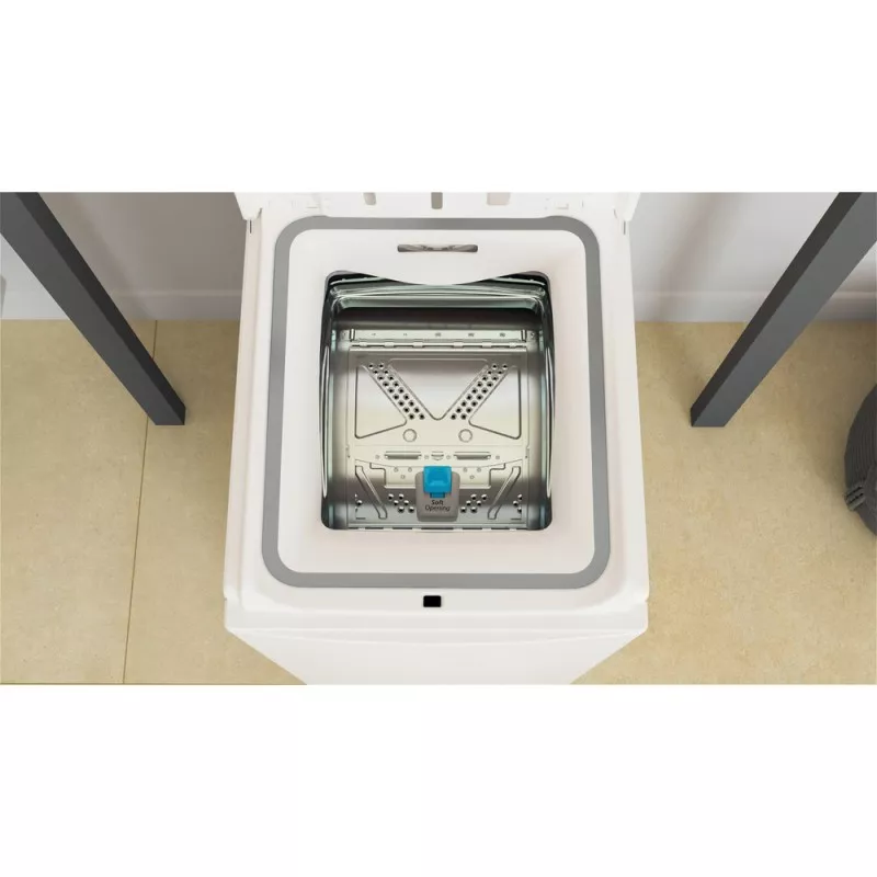 Lavadora superior Whirlpool TDLR 7220SS 7 kg 1200 rpm blanca con amplia capacidad y diseño moderno de carga superior