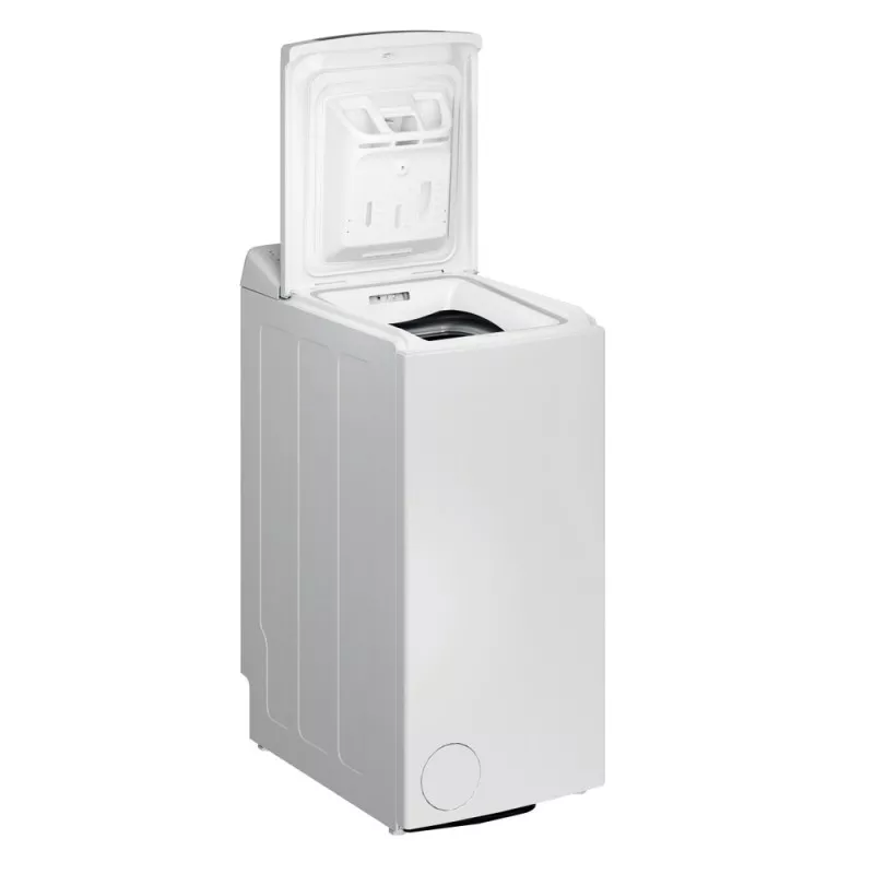 Lavadora superior Whirlpool TDLR 7220SS 7 kg blanca 1200 rpm con tapa de vidrio y diseño compacto