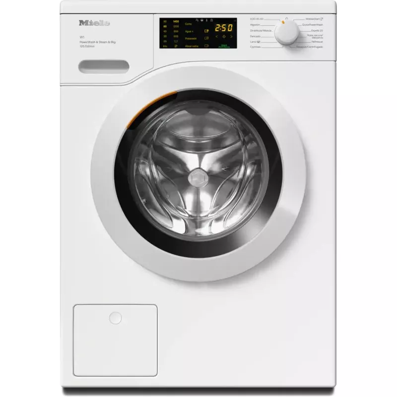 Lavadora Miele WCB380 WCS 8 kg 1400 rpm SteamCare blanca con pantalla LED y tecnología SteamCare.