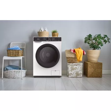 LAVADORA EDESA EWF-8403 WH 8KG 1400 BCA blanca de carga frontal, 8 kg de capacidad y eficiencia energética B.