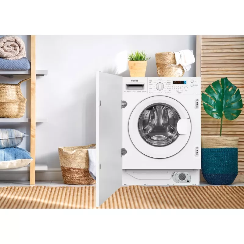 Lavadora integrable Edesa EWF-9400 I 9 kg 1400 rpm blanca con diseño funcional y gran capacidad de carga