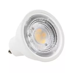 BOMBILLA LEDBOX LED 5W GU10 L. NEUTRA diseño compacto blanca, luz neutra, ideal para iluminación interior eficiente