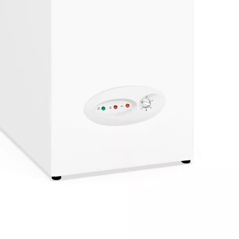 Congelador horizontal Edesa EZH-0611 59 L blanco con control de temperatura y diseño compacto.