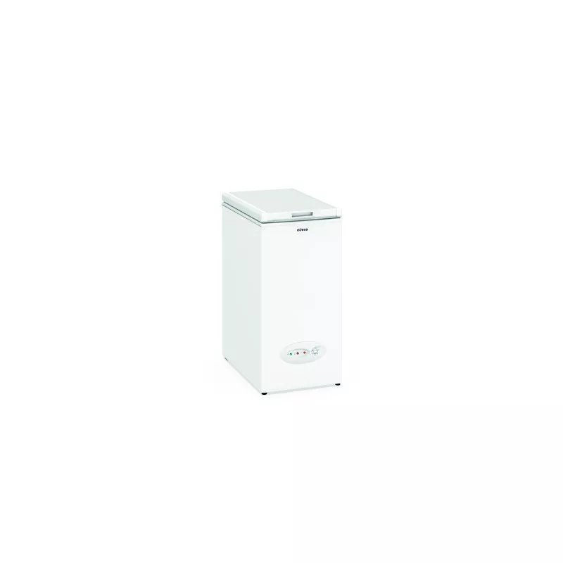 Congelador horizontal Edesa EZH-0611 59 L de color blanco con diseño compacto y eficiente, ideal para espacios pequeños.