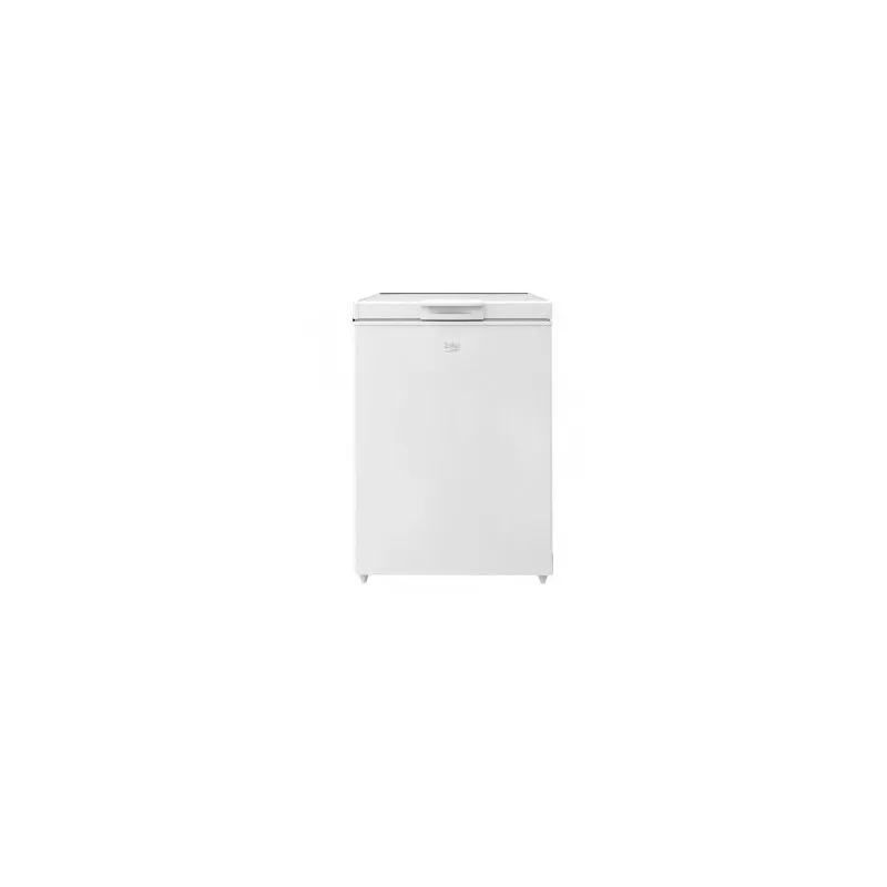 Congelador horizontal Beko HS221530N 205 L blanco con diseño minimalista y capacidad óptima para almacenamiento.