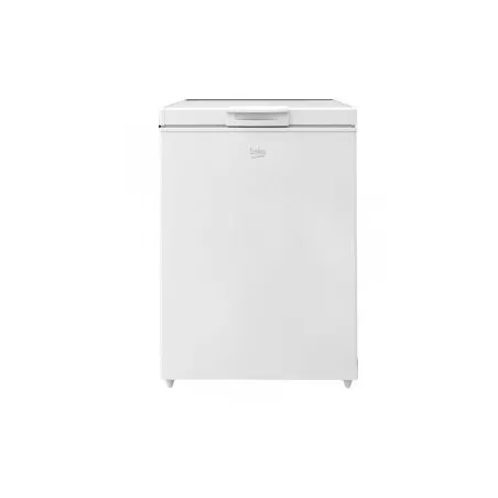 Congelador horizontal Beko HS221530N 205 L blanco con diseño minimalista y capacidad óptima para almacenamiento.