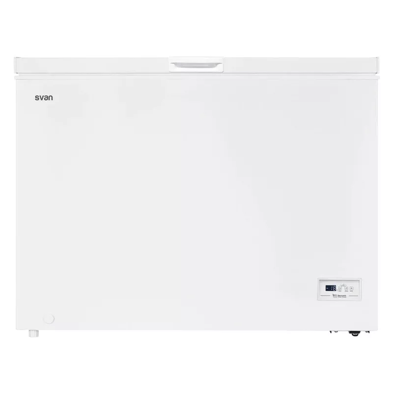 Congelador horizontal Svan SCH3000FDC 287 L Dual blanco con diseño práctico y capacidad para almacenamiento eficiente.