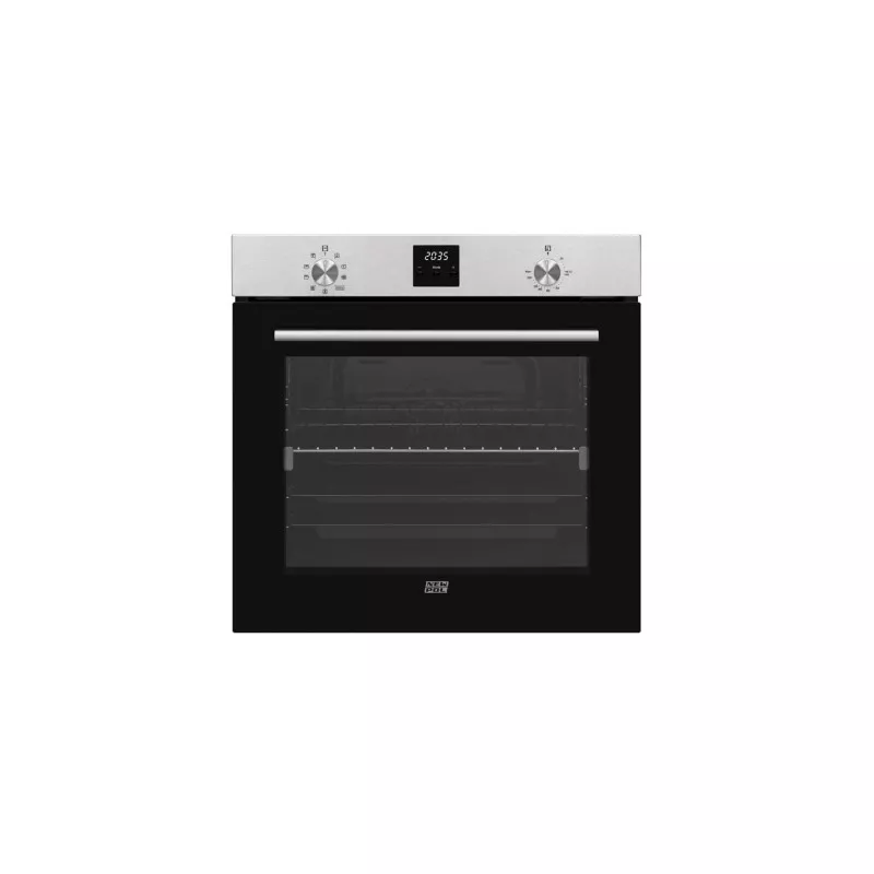 Horno multifunción New Pol NWHMN75X 78 L inox con acabado en acero inoxidable y diseño moderno.