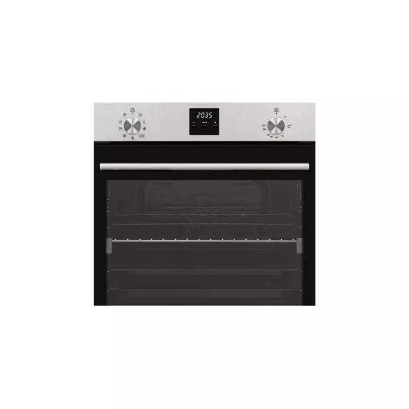 Horno multifunción New Pol NWHMN75X 78 L inox con diseño elegante, acabado en acero inoxidable y control digital.