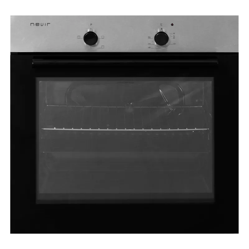 Horno encastrable Nevir NVR-HEM3-62L 62 L inox con diseño elegante y acabado en acero inoxidable.