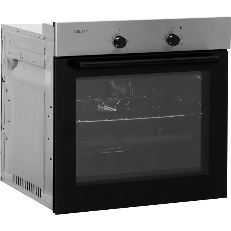 Horno encastrable Nevir NVR-HEM3-62L 62 L inox con acabado en acero inoxidable y diseño moderno.