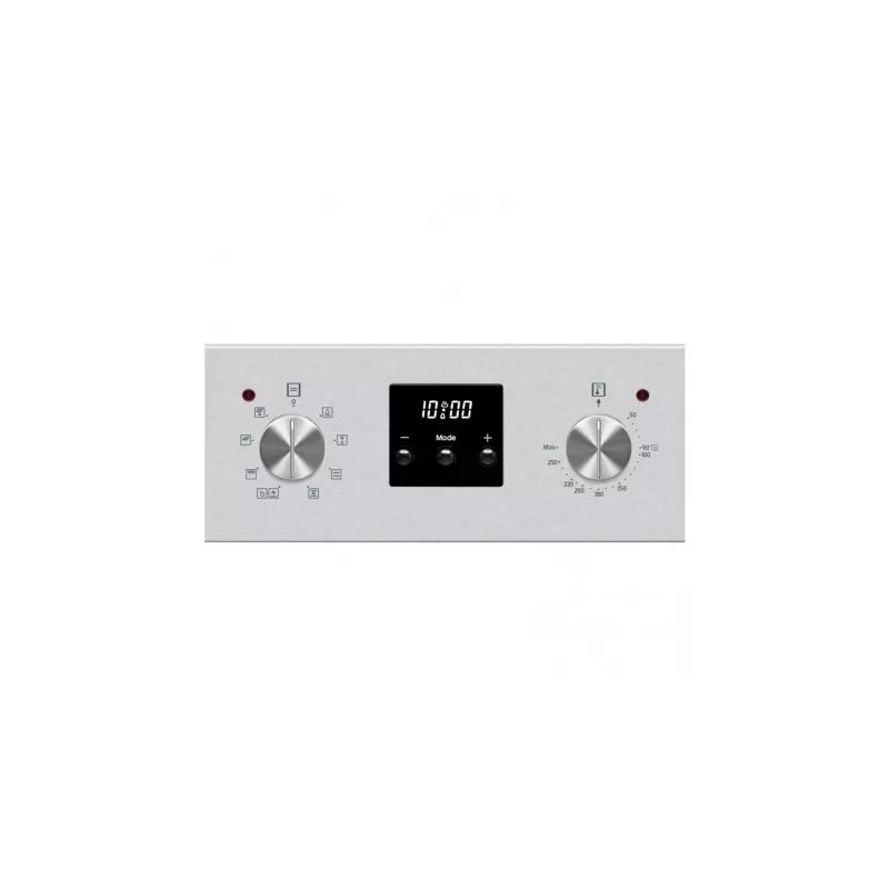 Horno multifunción New Pol NWH65HGX 69 L Vap Clean con panel digital y diales plateados en acabado inox