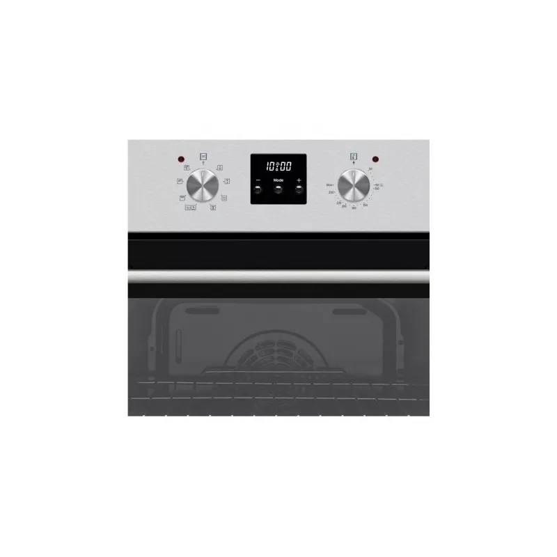 Horno multifunción New Pol NWH65HGX 69 L Vap Clean en acero inoxidable y diseño moderno con panel digital y door black.