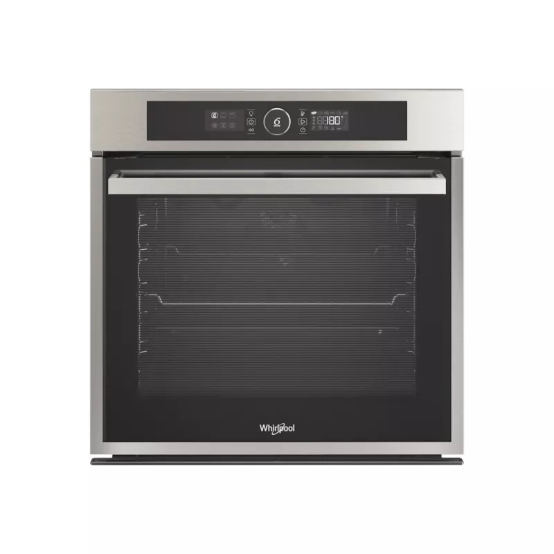 Horno pirolítico Whirlpool OAKZ9 7961 SP IX 73 L de acero inoxidable con diseño moderno y capacidades avanzadas de cocción.