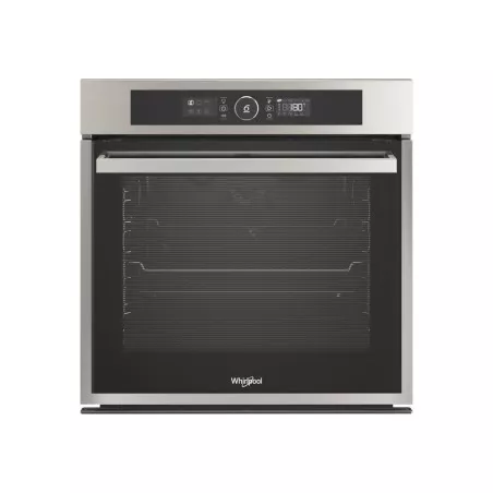 Horno pirolítico Whirlpool OAKZ9 7961 SP IX 73 L de acero inoxidable con diseño moderno y capacidades avanzadas de cocción.