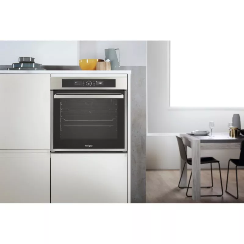 Horno pirolítico Whirlpool OAKZ9 7961 SP IX 73 L inoxidable de diseño elegante con fácil limpieza y capacidad de 73 litros