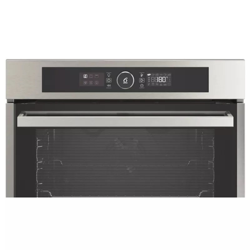 Horno pirolítico Whirlpool OAKZ9 7961 SP IX 73 L acabado inox y diseño moderno con display digital y gran capacidad.