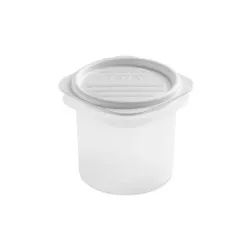 TAPER TATAY 0.30L 1160001 BCO cilíndrico de plástico blanco con tapa hermética ideal para almacenamiento.