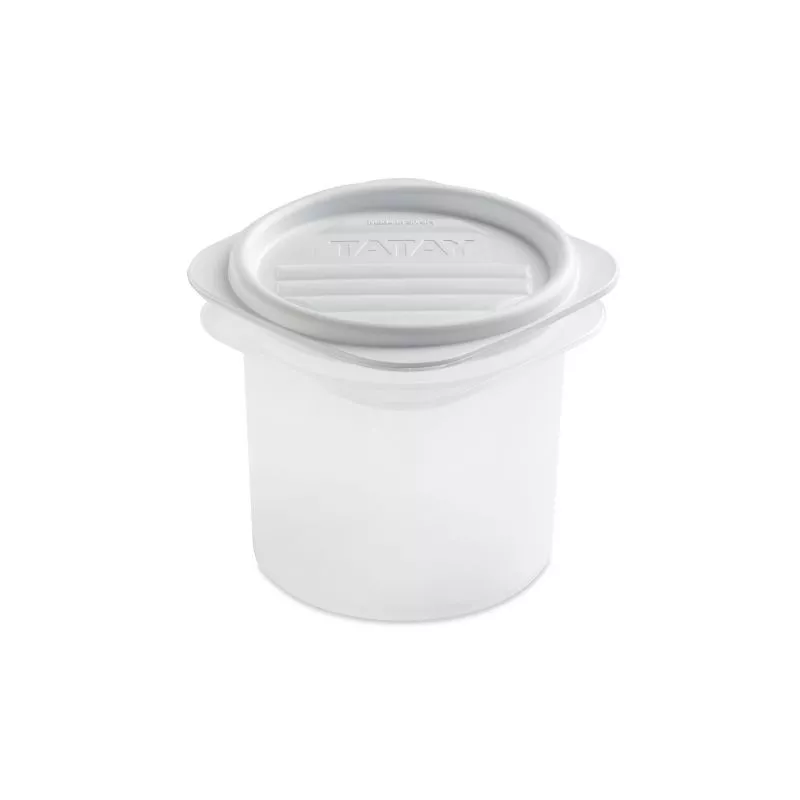 TAPER TATAY 0.30L 1160001 BCO cilíndrico de plástico blanco con tapa hermética ideal para almacenamiento.