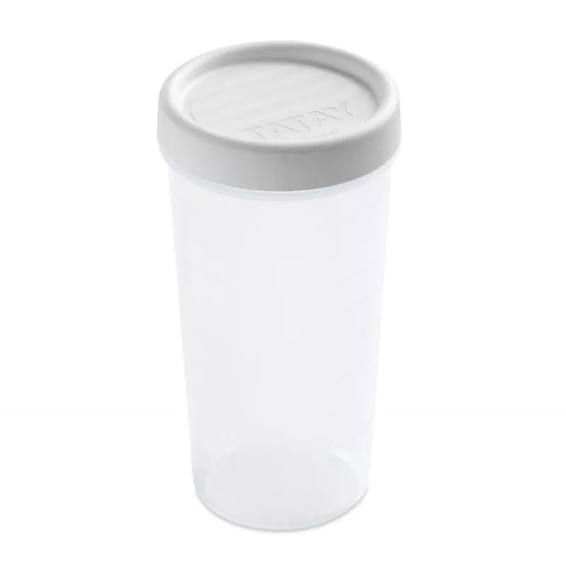 Tupper Tatay Twist 1160801 0,6 L blanco de plástico con tapa hermética y diseño funcional para almacenar alimentos