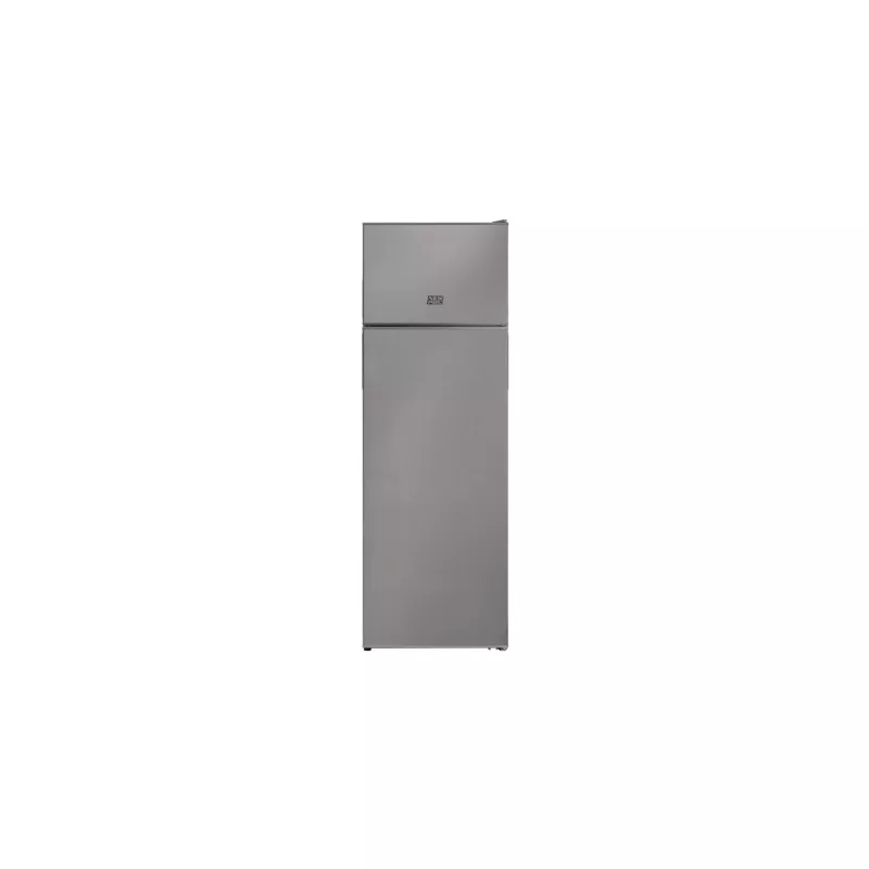 Frigorífico 2 puertas New Pol NWFR160X inox 243 L con acabado en inox y diseño moderno, ideal para cualquier cocina.