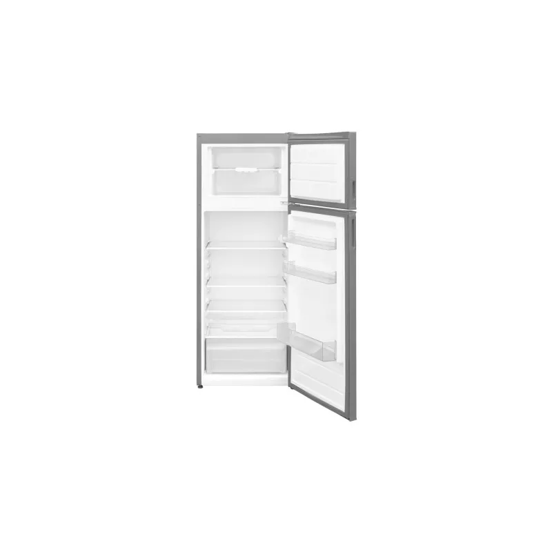 Frigorífico 2 puertas New Pol NWFR144X inox 213 L con acabado en acero inoxidable y diseño moderno.