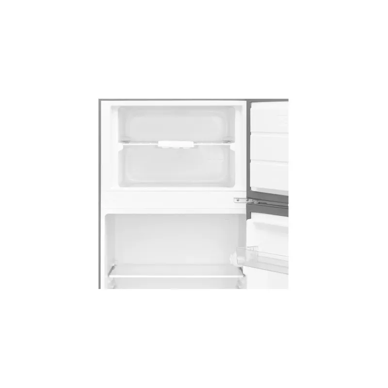 Frigorífico 2 puertas New Pol NWFR144X inox 213 L con acabado en acero inoxidable y diseño moderno.