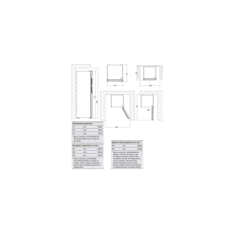 Frigorífico 2 puertas New Pol NWFR144X inox 213 L con acabado en acero inoxidable y diseño moderno.