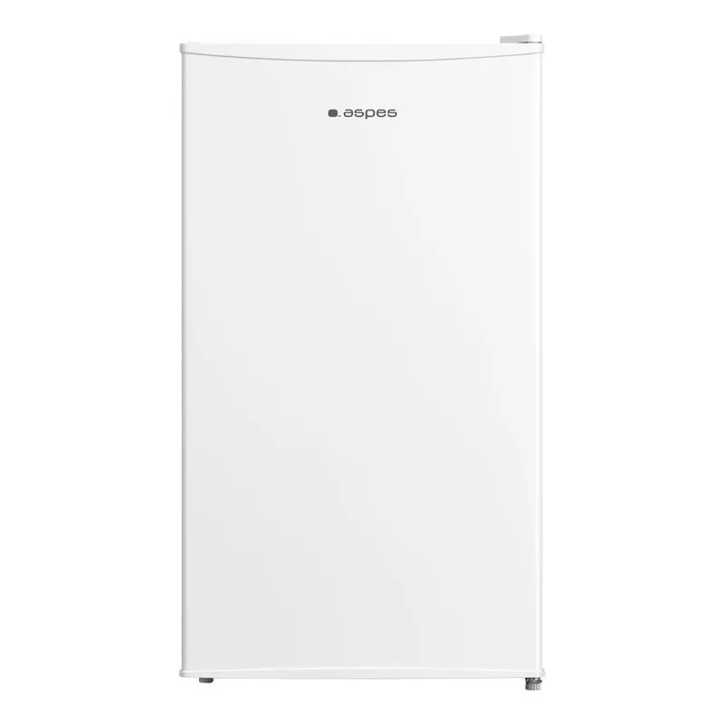 Frigorífico Aspes AR85501E bajo encimera blanco 80 L con diseño compacto y acabado brillante ideal para cocinas pequeñas.