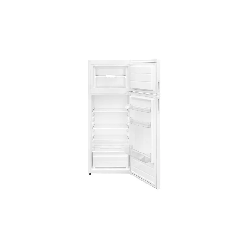 Frigorífico 2 puertas New Pol NWFR144 blanco 213 L acabado brillante y moderno con estantes regulables.