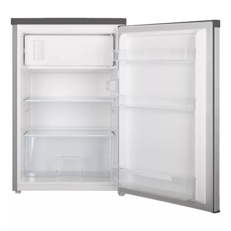 FRIGO SVAN SR855500ECX 0,85 CM. INOX con puerta de acabado inox y estantes de vidrio templado transparentes.