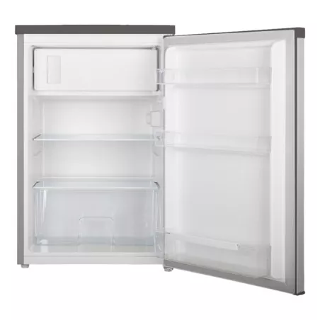 FRIGO SVAN SR855500ECX 0,85 CM. INOX con puerta de acabado inox y estantes de vidrio templado transparentes.
