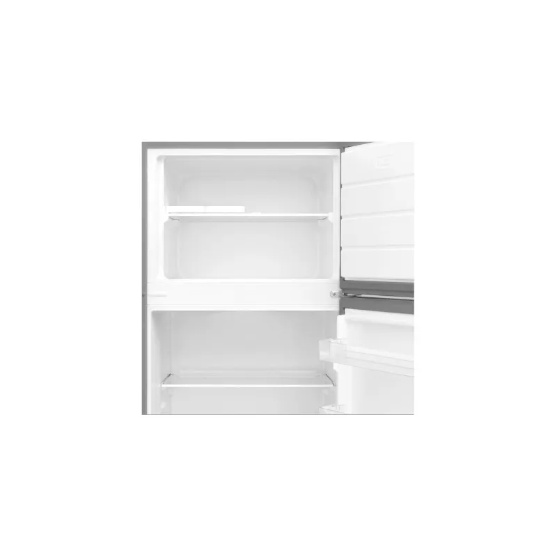 Frigorífico 2 puertas New Pol NWFR170X inox 312 L con acabado en acero inoxidable y estantes ajustables.