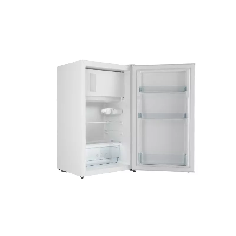 Frigorífico Teka RSR 10138 bajo encimera blanco 80 L con diseño funcional, acabado gris y estantes de cristal.