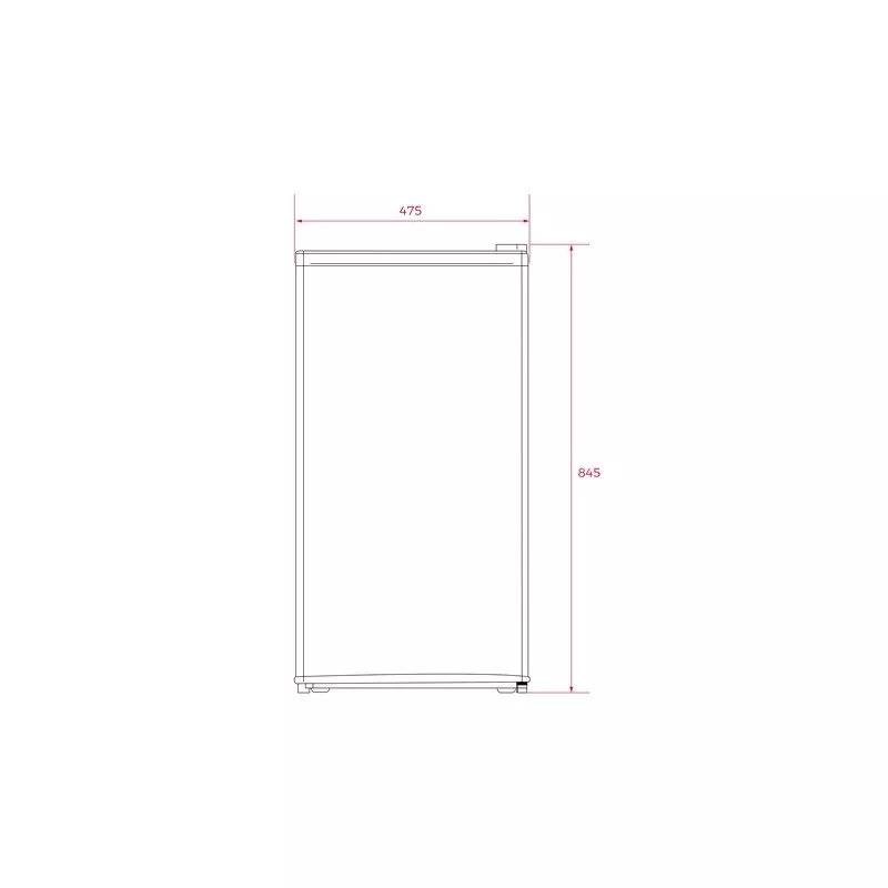 Frigorífico Teka RSR 10138 bajo encimera blanco 80 L diseño minimalista y acabado en color blanco.