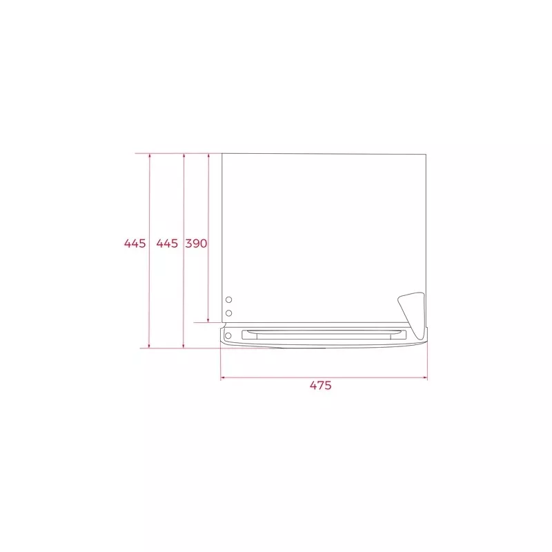 Frigorífico Teka RSR 10138 bajo encimera blanco 80 L diseño compacto con acabado en blanco ideal para pequeñas cocinas.