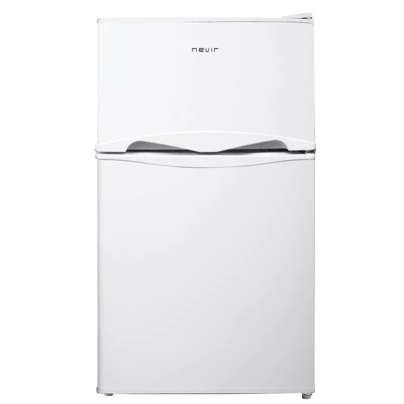 Frigorífico 2 puertas Nevir NVR-DD58650-BE blanco 87 L con diseño compacto y acabado en pintura satinada