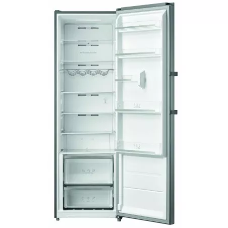 Frigorífico Edesa EFS-1823 NF EX No Frost inox 362 L con acabado en acero inoxidable y diseño de doble puerta.