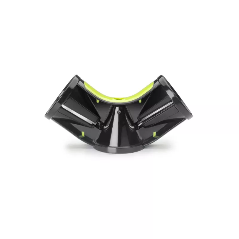 Cortador espiral triple Ibili 745700 19 cm de plástico negro con diseño ergonómico para facilitar el corte.