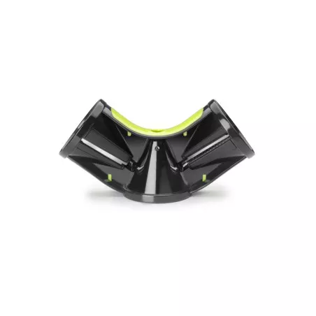 Cortador espiral triple Ibili 745700 19 cm de plástico negro con diseño ergonómico para facilitar el corte.