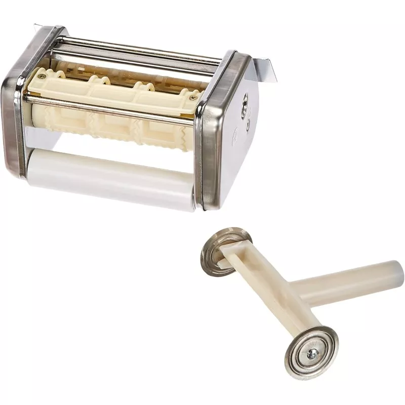 Accessorio ravioli Lacor 60498 de 3 columnas 30 mm en acero inoxidable con mango ergonómico y diseño funcional.